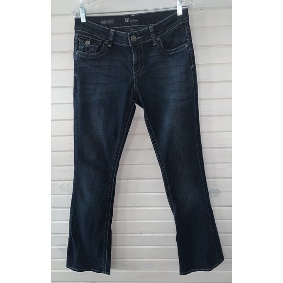 Kut From The Kloth Sz 6 Jeans Natalie High Rise Bootcut Flap Pockets Stretch EUC - Picture 1 of 10